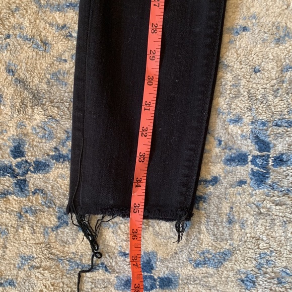 Express Distressed Skinny Black Jeans - Picture 9 of 11